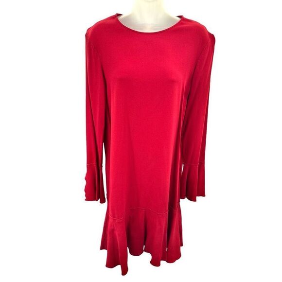 Theory Marah Pleated Crepe Mini Dress Womens Size 6. - Picture 1 of 10